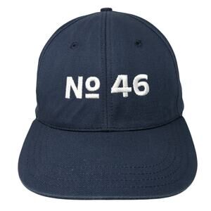 No 46 Biden Strapback Baseball Cap Blue One Size Adjustable 6 Panel Unionwear